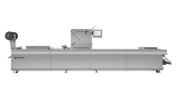 Thermoforming vacuum packaging machine